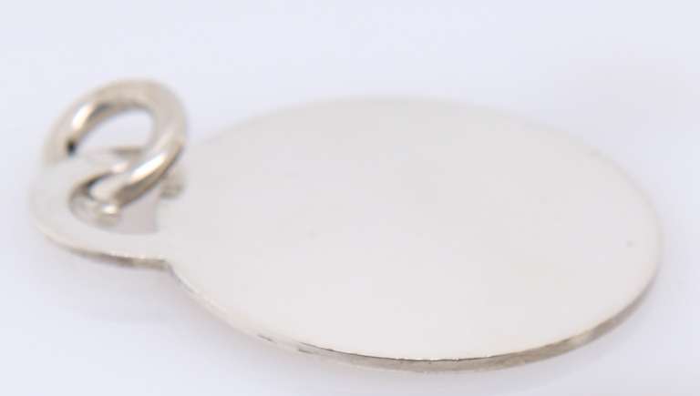 Reflective Tiffany & Co. Silver Large Pad-Lock Pendant