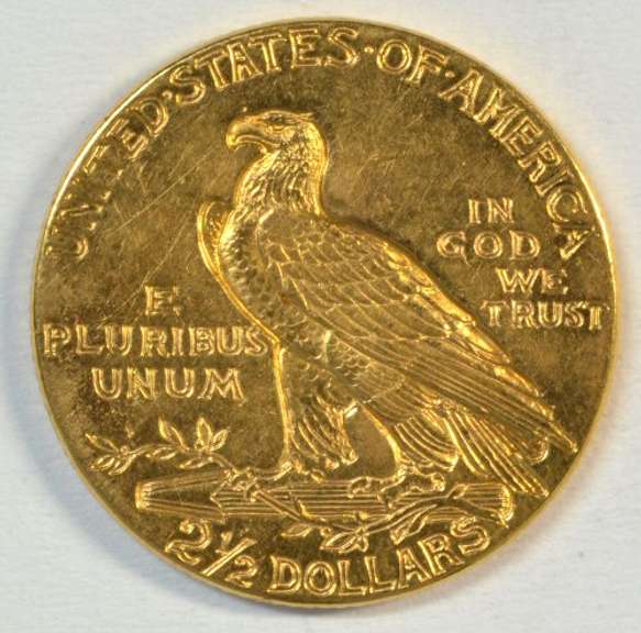 Razor-sharp 1927 US $2.50 Indian Gold Piece