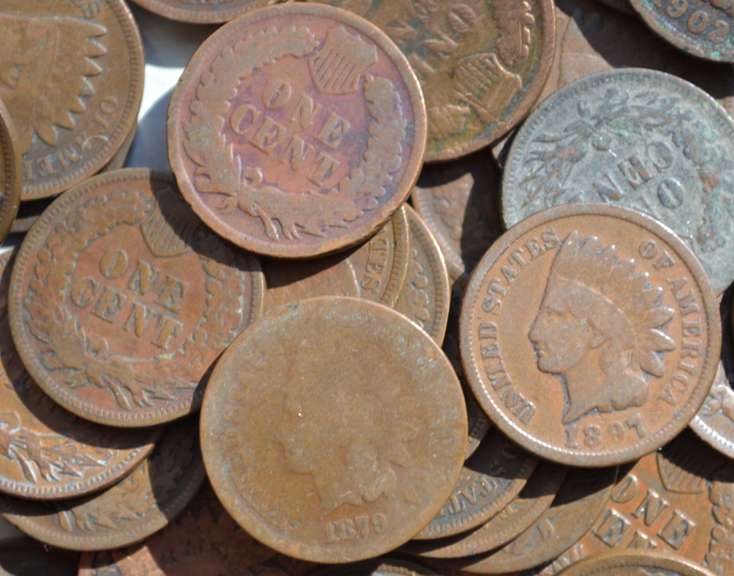 50 1880-1900 Era Indian Head Cents