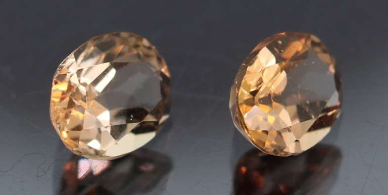 Beautifully matched 2.97ct Imperial Topaz pair