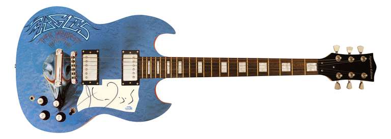 The Eagles John Fogerty Autographed Signed Custom Photo Graphics Guitar ACOA