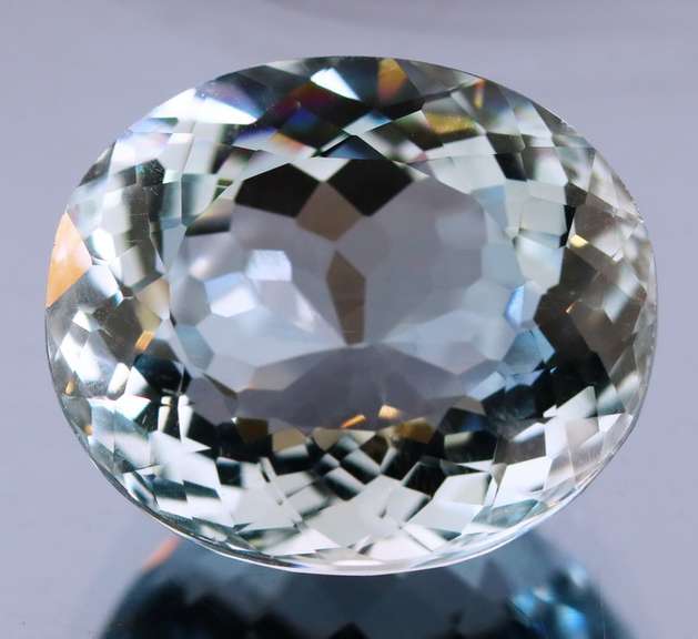 Large 25.93ct aqua blue Hydrothermal Quartz