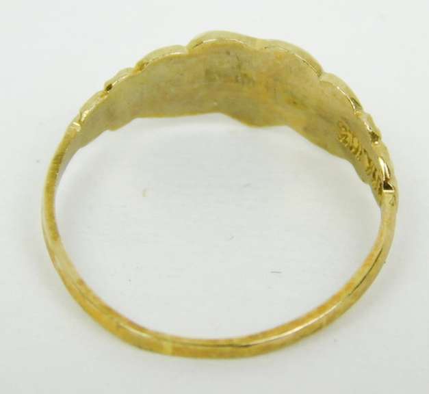 Vintage 10K Gold Baby Heart Ring