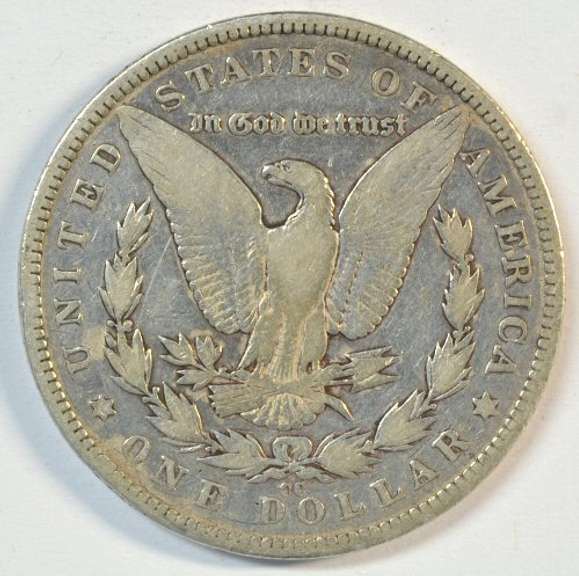 Key date 1891-CC Morgan Silver Dollar in circ
