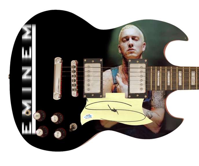 Eminem Autographed Signed Poster Photo Guitar ACOA