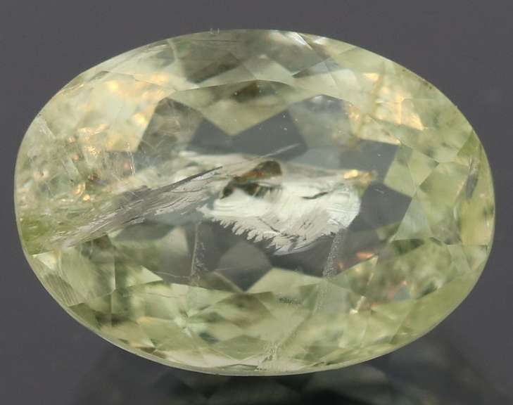High fire 2.85ct platinum green Aquamarine