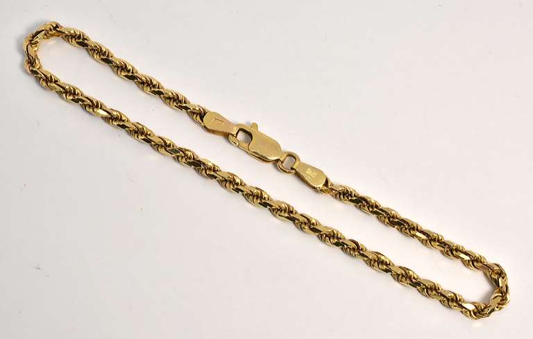 Reflective Diamond Cut Rope Bracelet