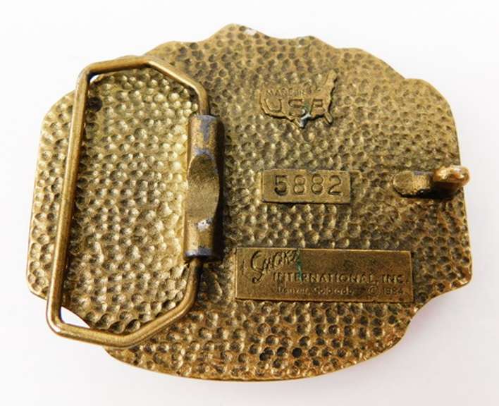 1984 Winter Sports Belt Buckle