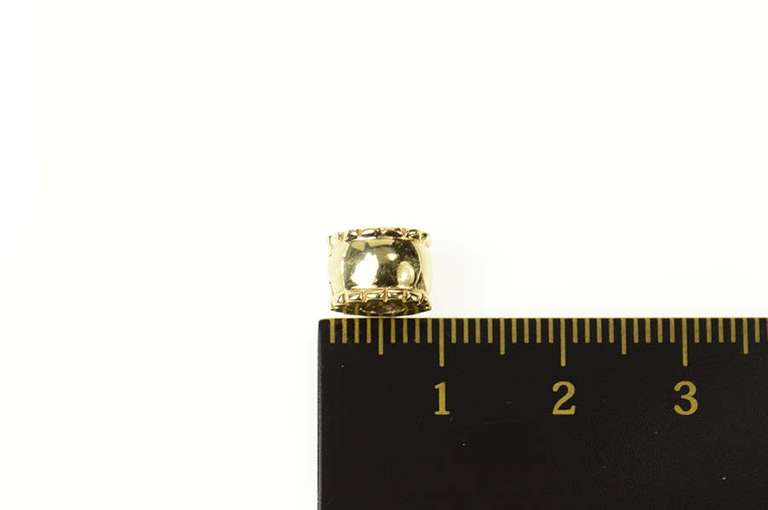 14K Yellow Gold Pandora Designer Beveled Clip Bead Pendant