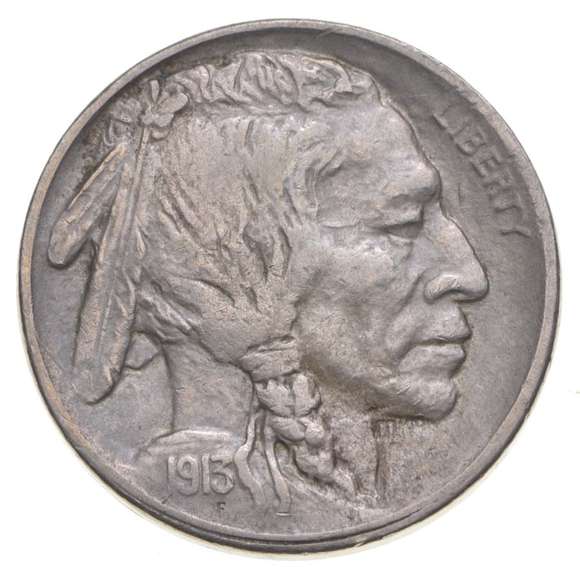 1913-S Indian Head Buffalo Nickel