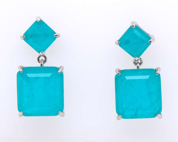 Sterling Silver Cubic Zirconia Dangle Earrings