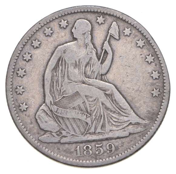 1859-O Seated Liberty Half Dollar