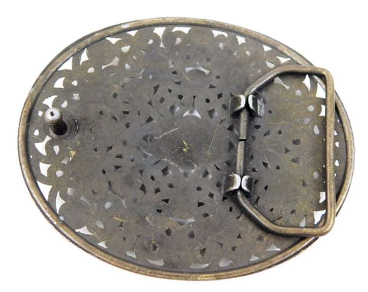 Filigree Jeweled Belt Buckle