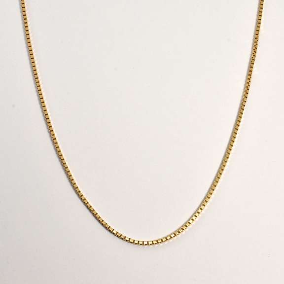 Popular 14k Box Link Necklace