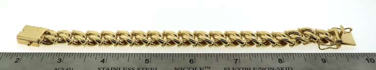 Fashionable Handmade Italian 14k Gold Curb Chain Necklace