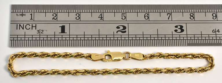 Reflective Diamond Cut Rope Bracelet
