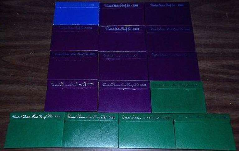 Assortment of 16 US Proof Sets: 1983-1998