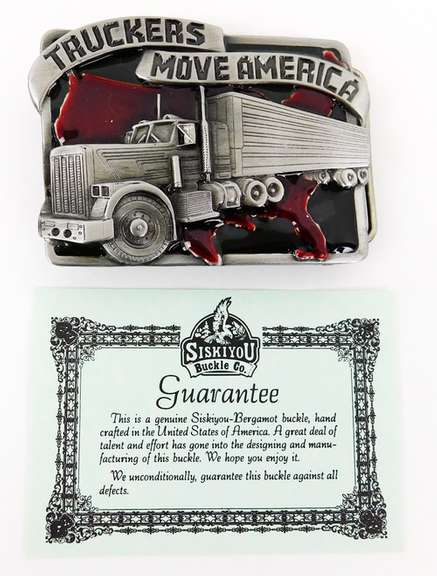 Truckers Move America 1983 Siskiyou Belt Buckle