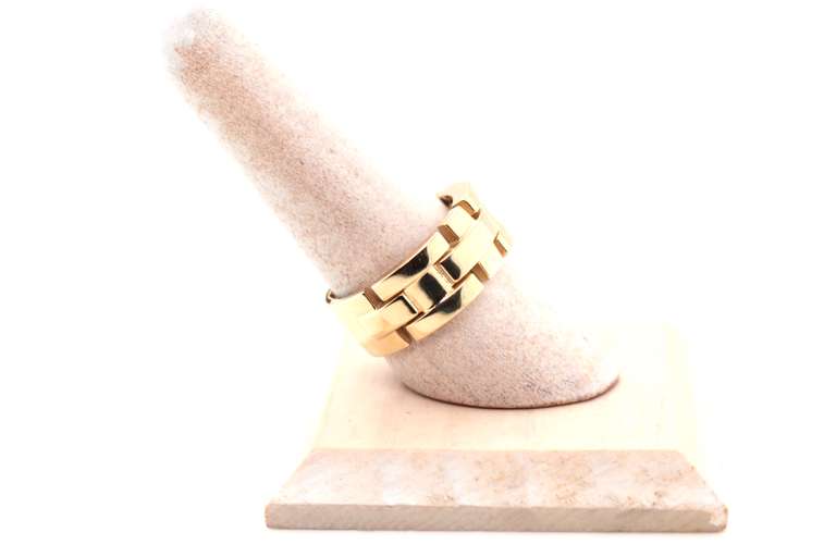 Puzzle Piece 14k Gold Handmade Italian Ring