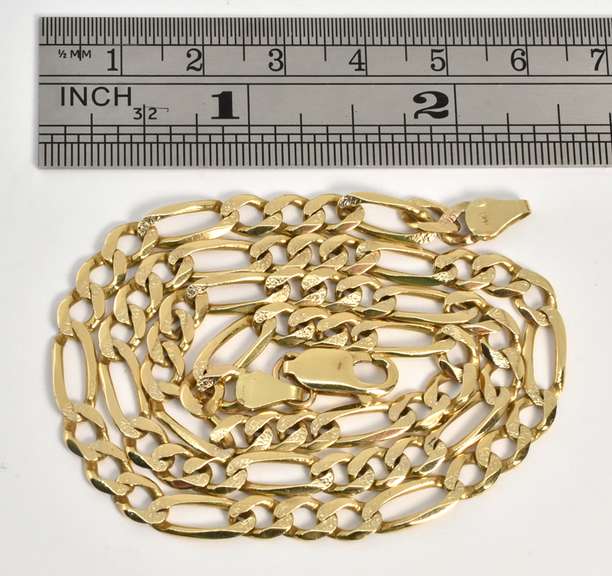 Stunning 14k Figaro Necklace