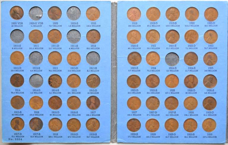 Nice Partial Lincoln Cent Album 1909-1940