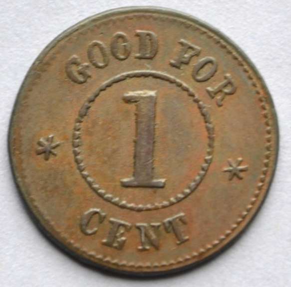 1863  A Killeen Greenpoint NY Civil War Store Card.