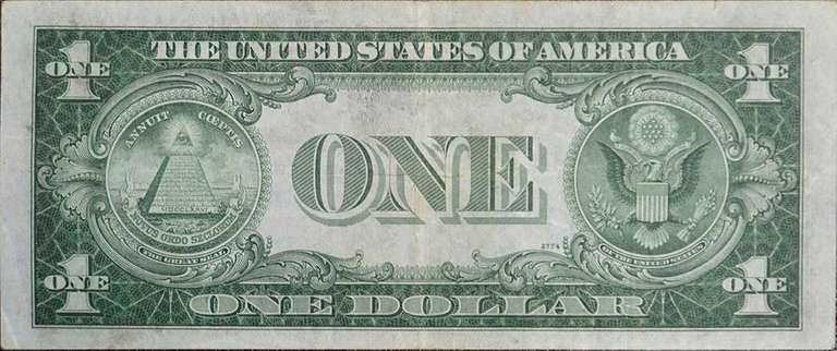 Series 1935A $1 Silver Certificate, World War II North Africa Issue Note, Circulated.