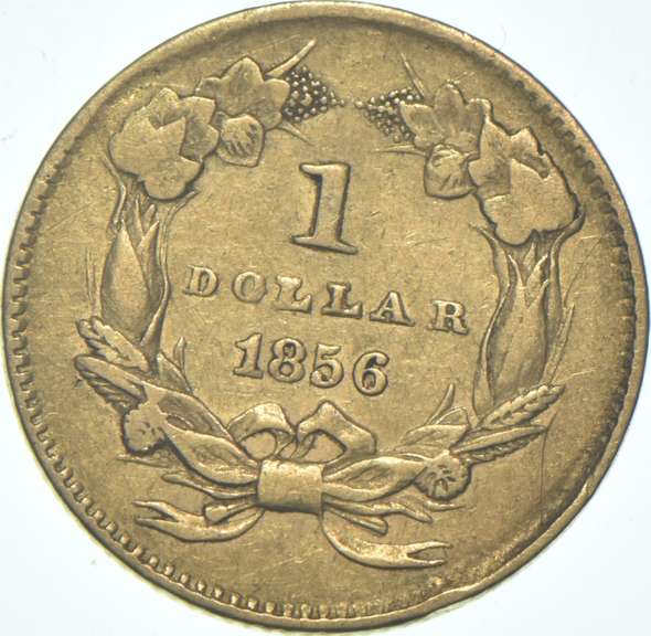 1856 $1 Indian Princess Head Gold Dollar Piece