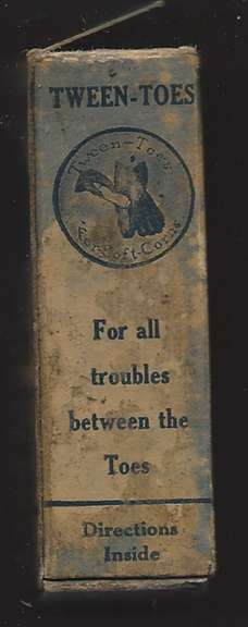 Antique Medicine Bottle Tween Toes Miller Laboratories