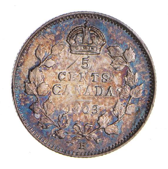 1903 Canada 5 Cents - Toned - Choice