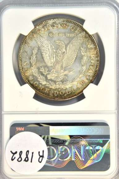 Gem BU 1878-S Morgan Silver Dollar. NGC MS65