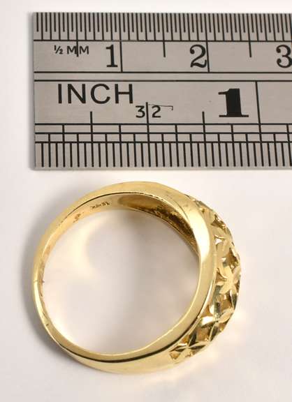 Tasteful Pierced Dome Ring