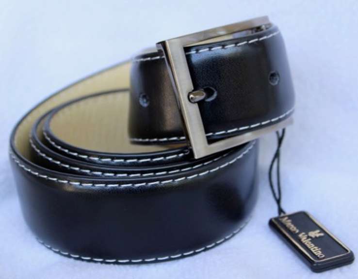 Classy Full Grain Leather Belt, Made In Italy