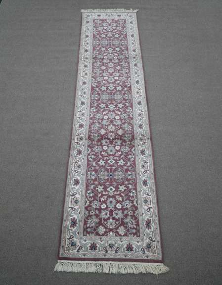 Handmade Kashan Design Runner 2.8x11.9