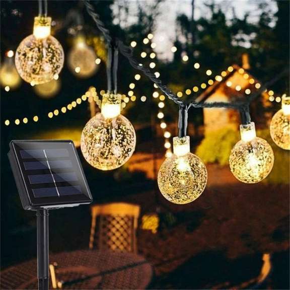 12M 8 Modes 100 LED Solar String Light Fairy Lamp