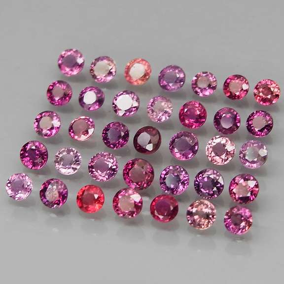 Unheated! 4.40ct set of Songean Sapphires