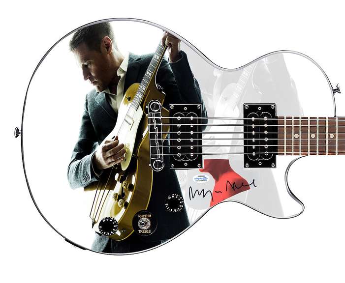 Bryan Adams Autographed Gibson Epiphone Les Paul Photo Graphics Guitar ACOA