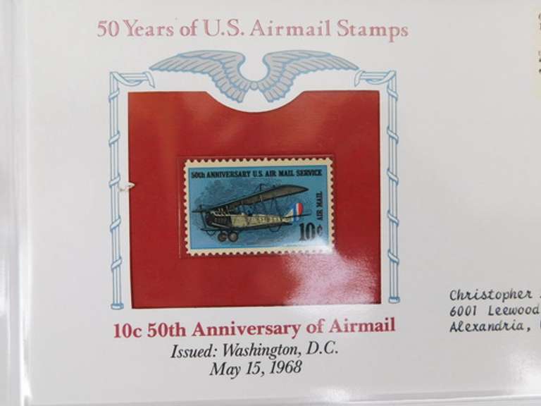 4 - 50 Years of U.S. Air Mail Stamps Covers