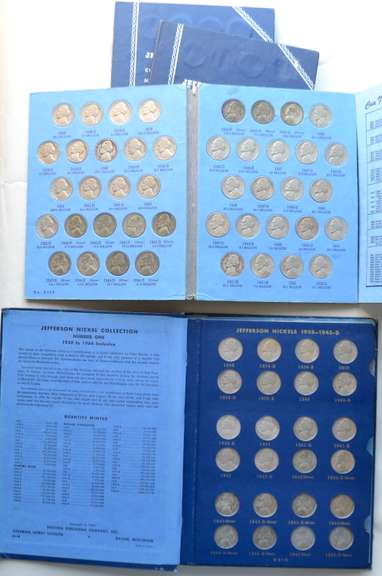 3 Complete Sets Jefferson Nickels 1938-1961