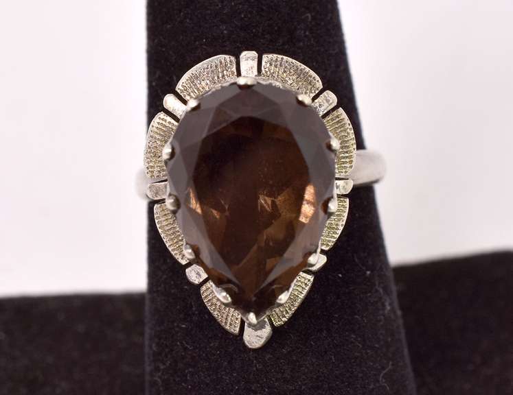 Sensational Smoky Quartz Ring in Sterling Silver