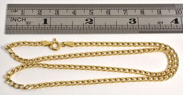 Useful 18k Standard Link Necklace