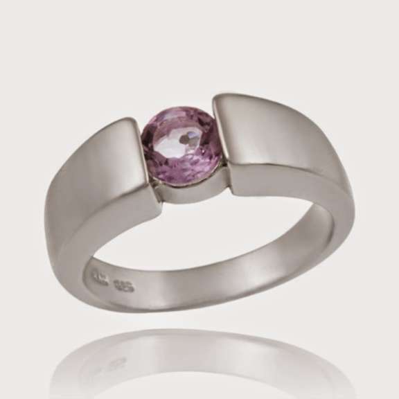 Sterling Silver Genuine Amethyst Ring