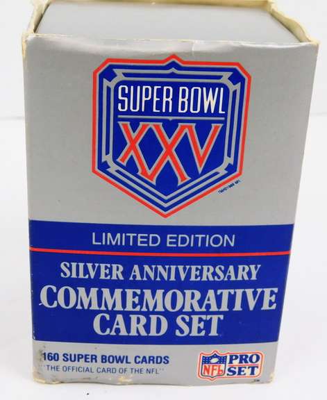 1990 Super Bowl XXV Silver Anniversary Card Set