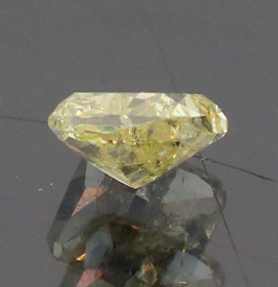 Rare .34ct cushion cut yellow Diamond