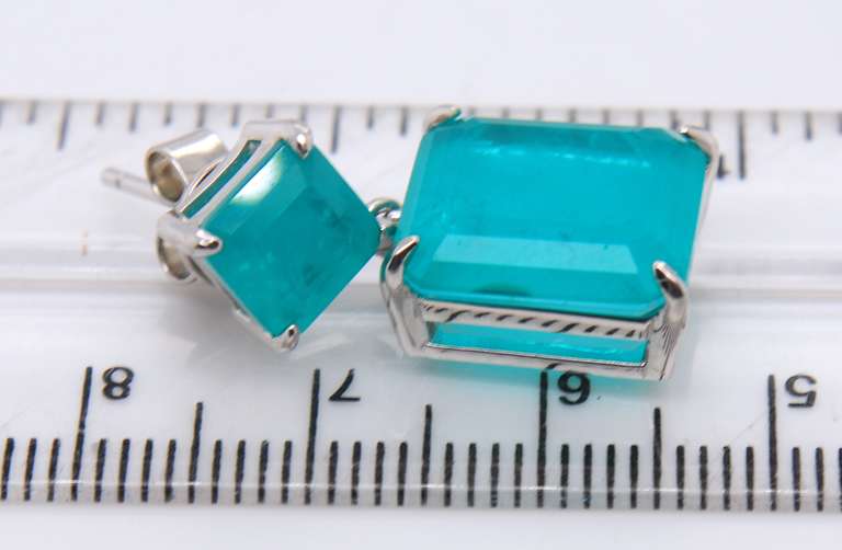 Sterling Silver Cubic Zirconia Dangle Earrings