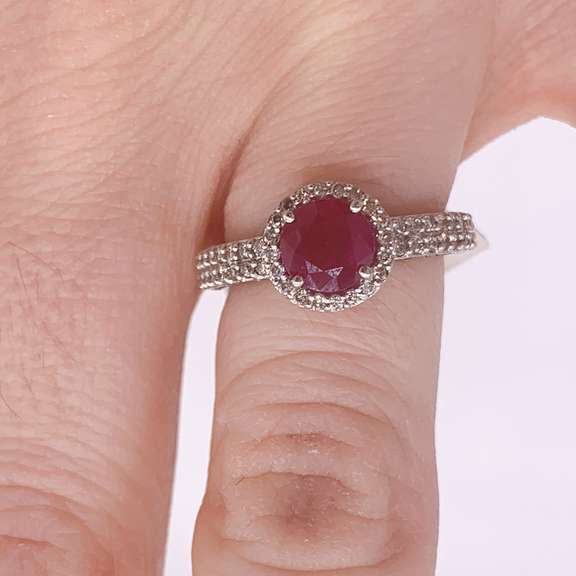 14kt Gold, Ruby, & Diamond Ring