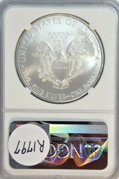 Flawless NGC MS70 graded 2010 $1 American Silver Eagle