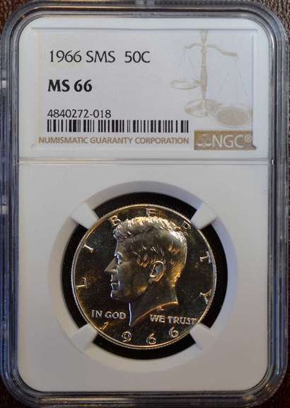 1966 SMS 50C MS66 NGC