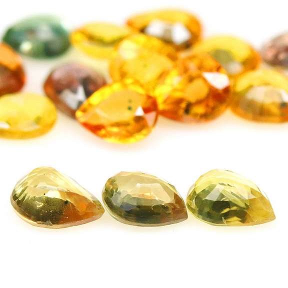 Vibrant! 7.37ct pure Songean Sapphire set