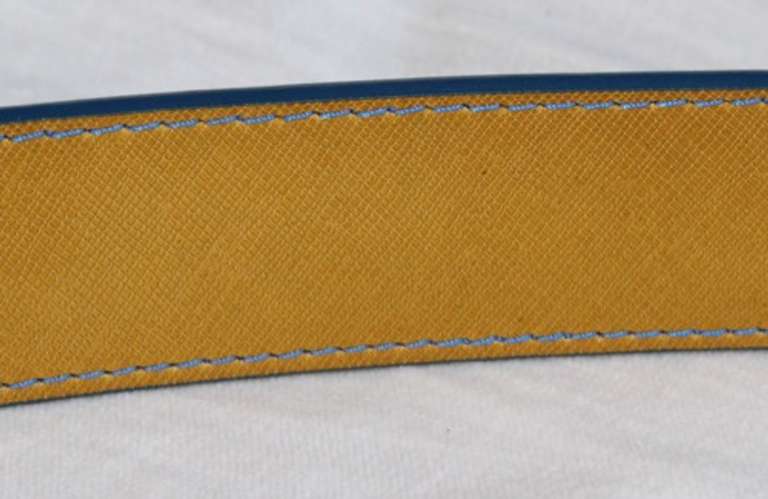 Fine Quality Reversable Leather Belt, Made In Italy